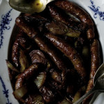 Roast sausages with fennel 