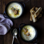 Eggs in cocotte with foie gras